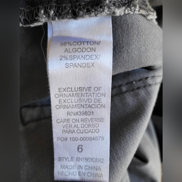 Democracy Gray Camo "Ab" Technology Stretch Waist size 6 - Picture 7 of 9